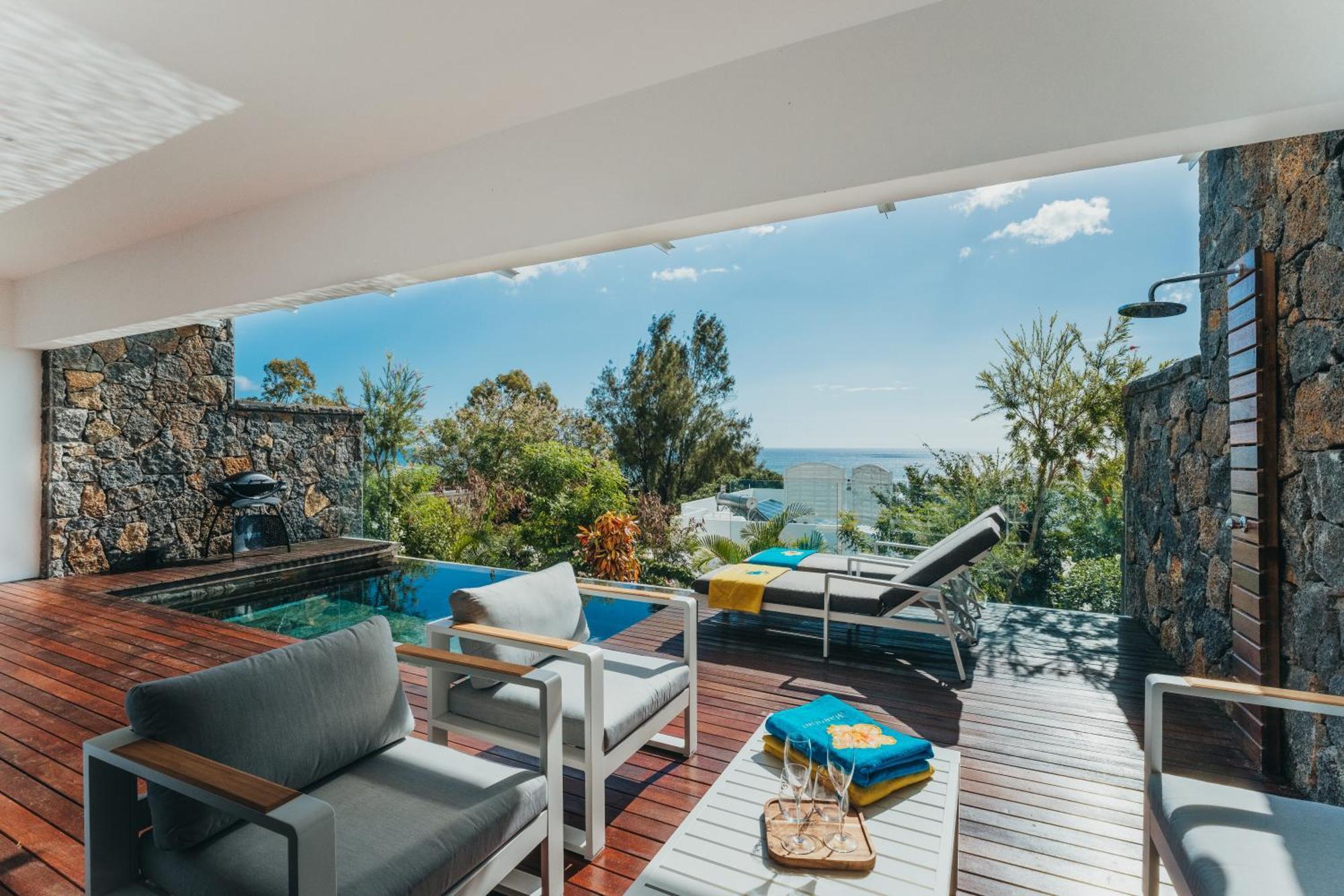 Appartement De Luxe Piscine Et Vue Mer Rivière Noire Exteriér fotografie